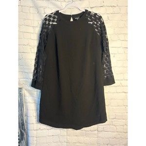 Women's En Focus Studio Elegant Dress w/ Unique Sleeves. SZ 8.